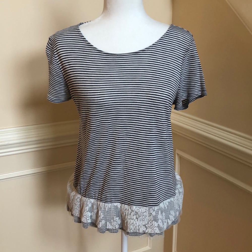 Striped Lace shirt